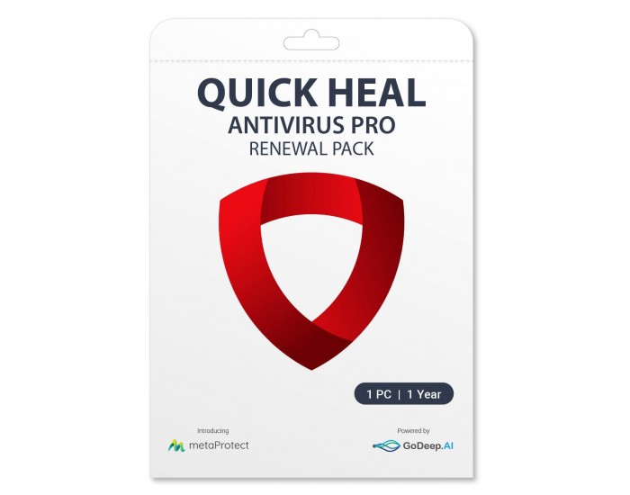Quick Heal Pro Upgrade (Renewal)
1 PC 1 year