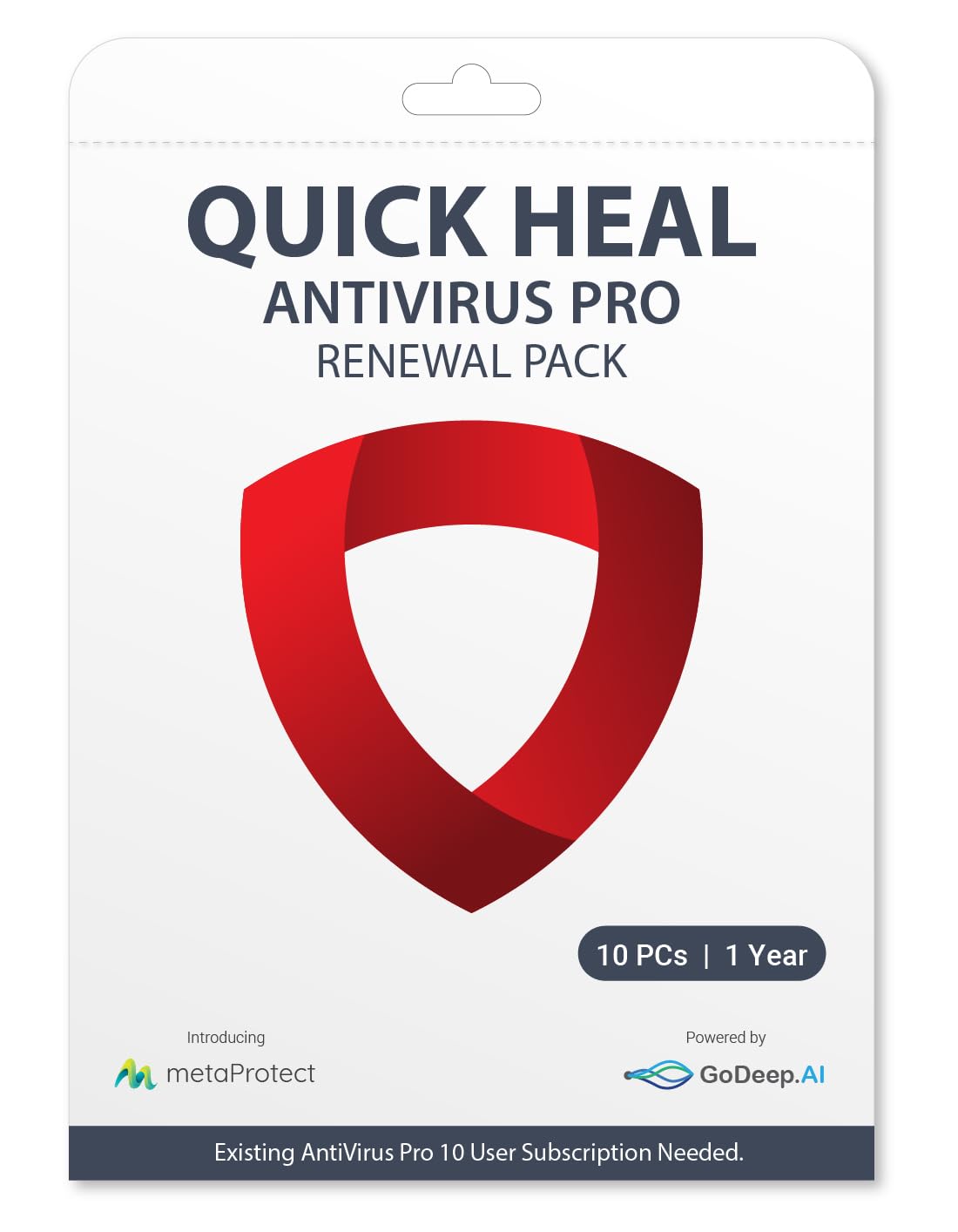 Quick Heal  Pro Upgrade (Renewal) 
10 PCs 1 Year (Single Key)