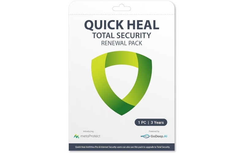 Quick Heal Total Upgrade (Renewal)
1 PC 3 Years