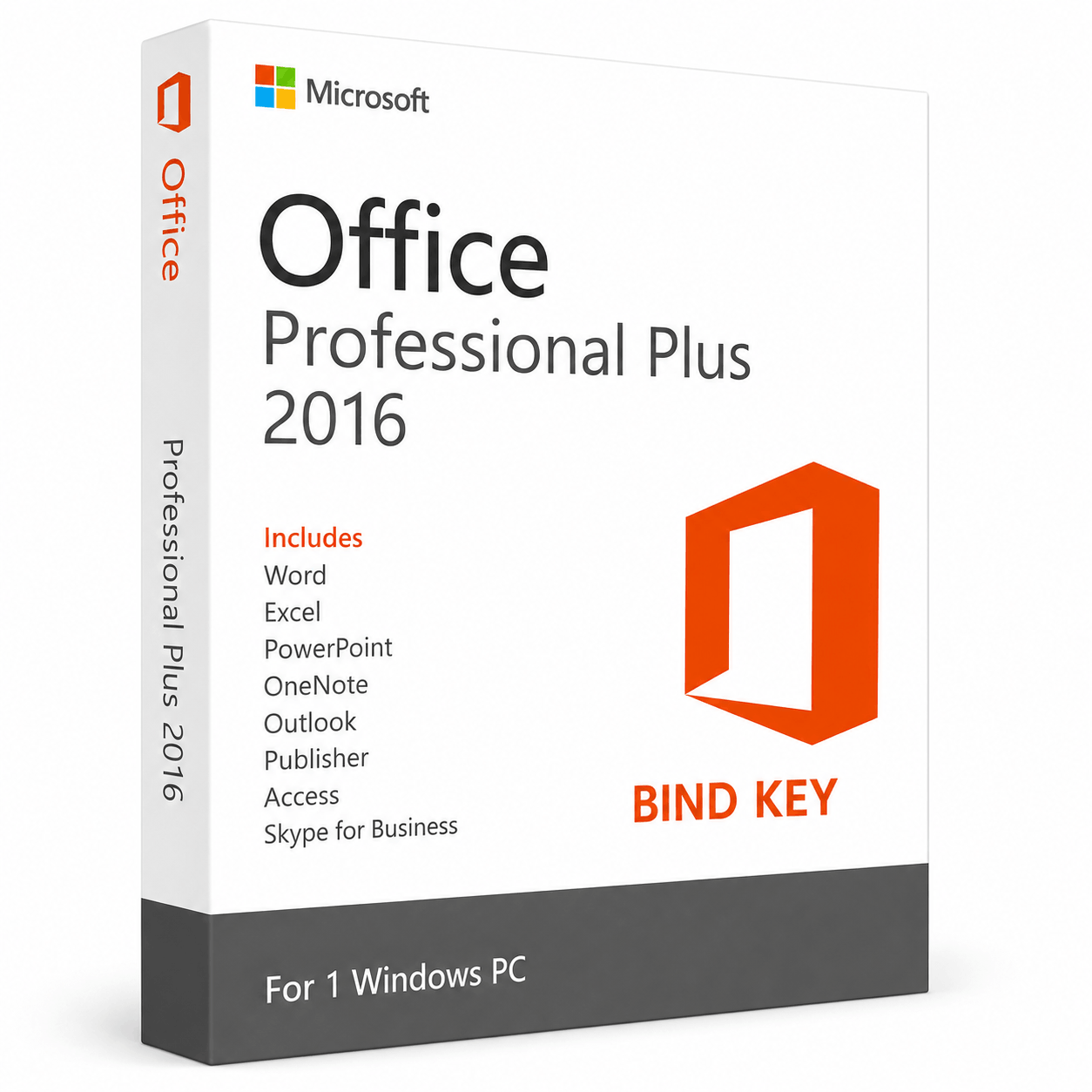 Office Professional Plus 2016
 Bind Key 1 PC Lifetime