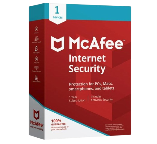 McAfee Internet Security 
1 User 1 Year